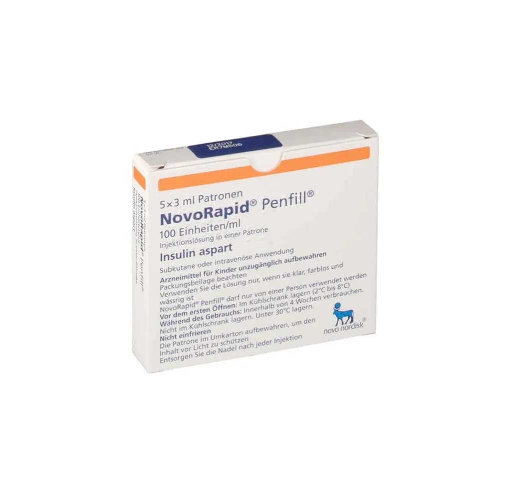 NOVORAPID 100IU 5X3ML PENFILL @?