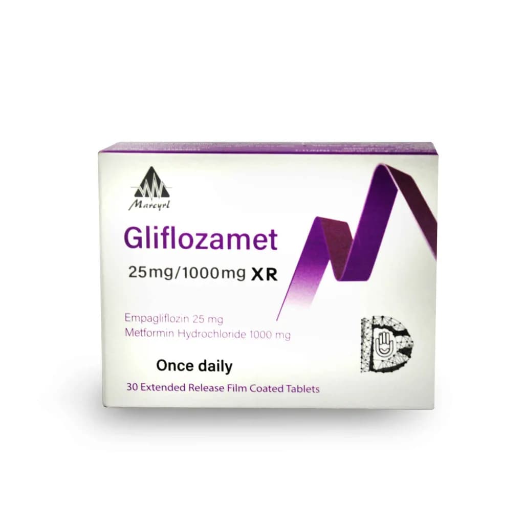 Gliflozamet Xr 25/1000Mg 30 Tablets