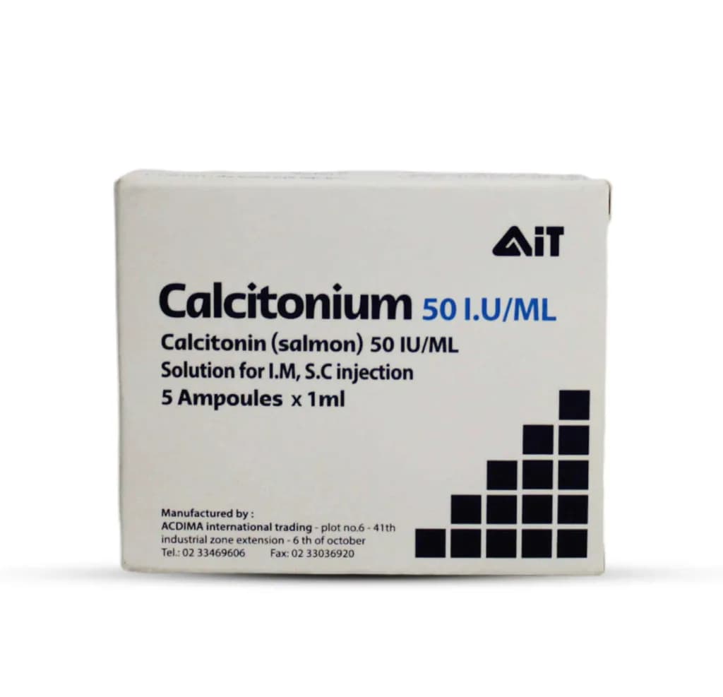 CALCITONIUM 50IU/ML 5/AMP @