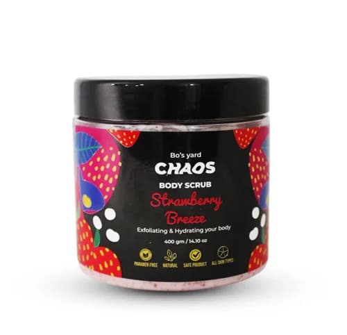 Chaos Strawberry Breeze Body Scrub 400gm