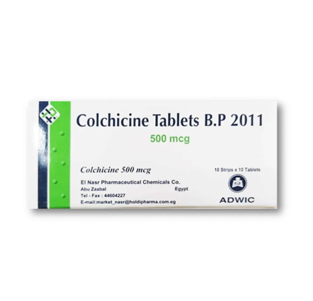 Colchicine 500µg 100 Tablets