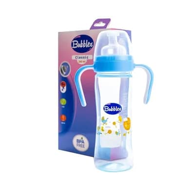 Bubbles Classic Bottle W Hand Blue260Ml