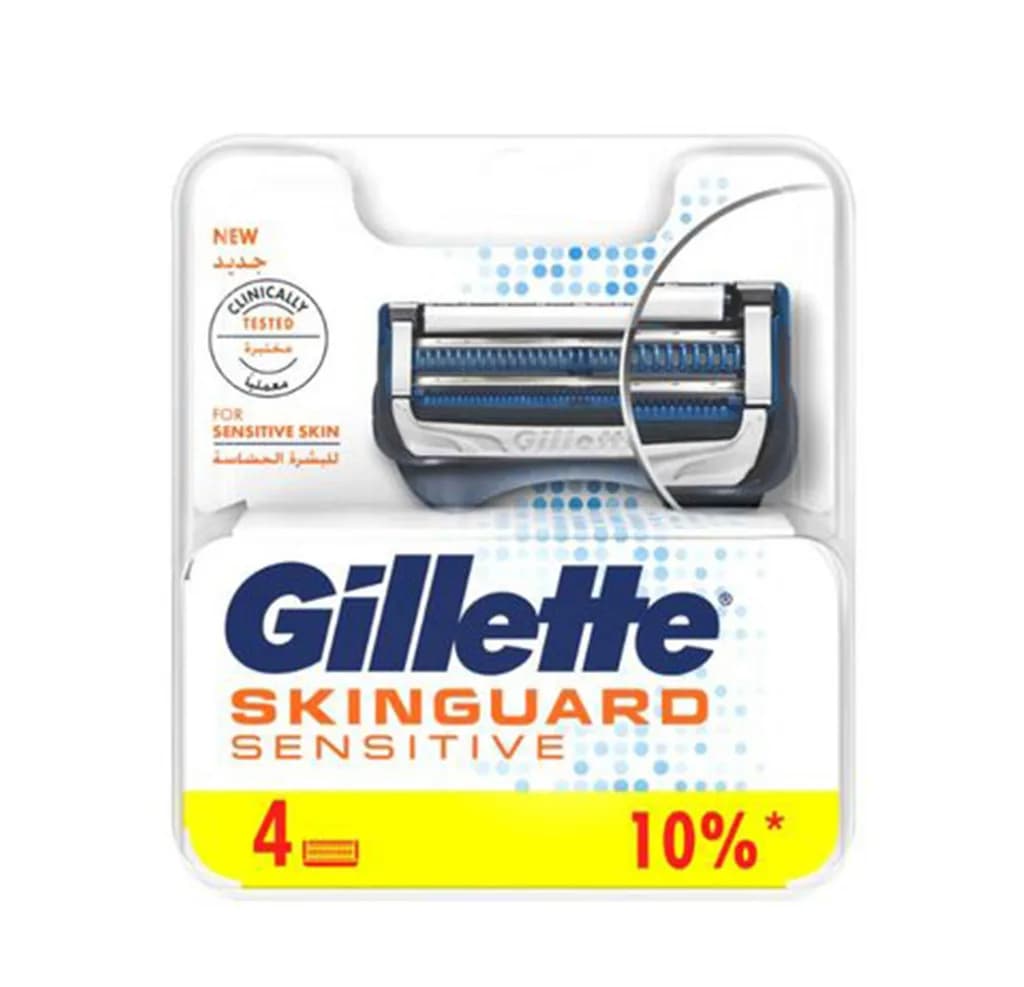 GILLETTE SKIN GUARD SENSITIVE BLADES 4P