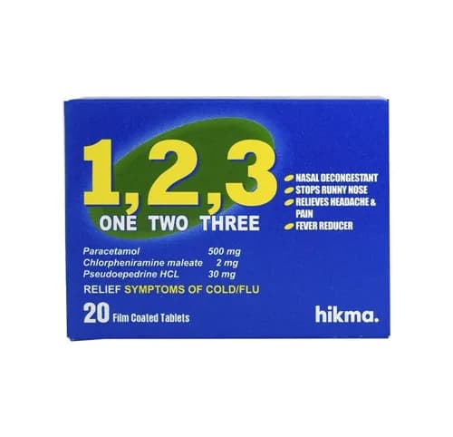 One Two Three 20 Tablets