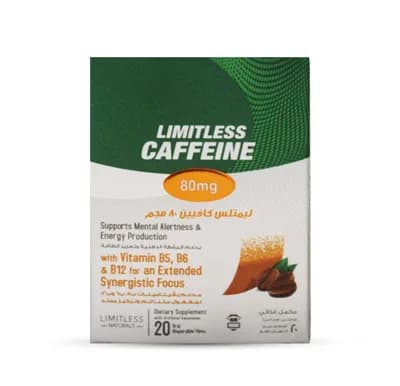 LIMITLESS CAFF 80MG 20 ORAL DIS FILMS