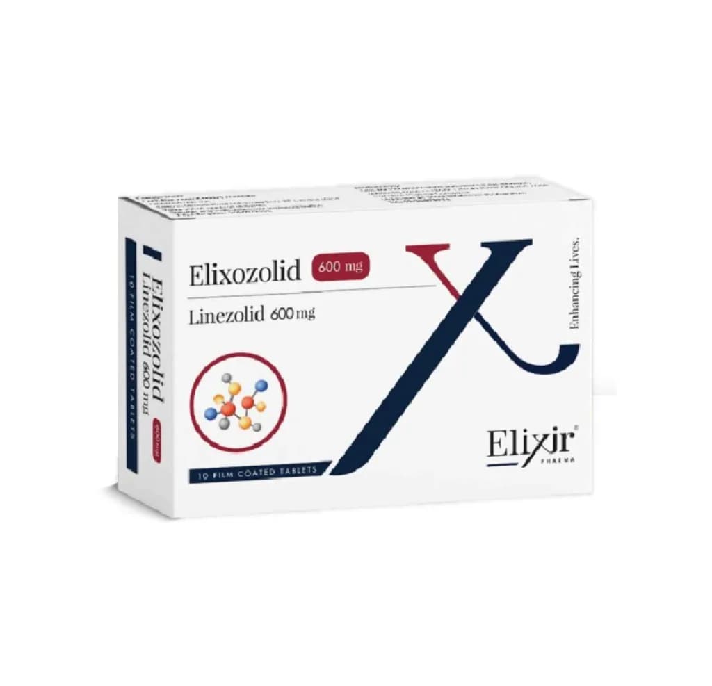 Elixozolid 600Mg 10 Film Coated Tablets