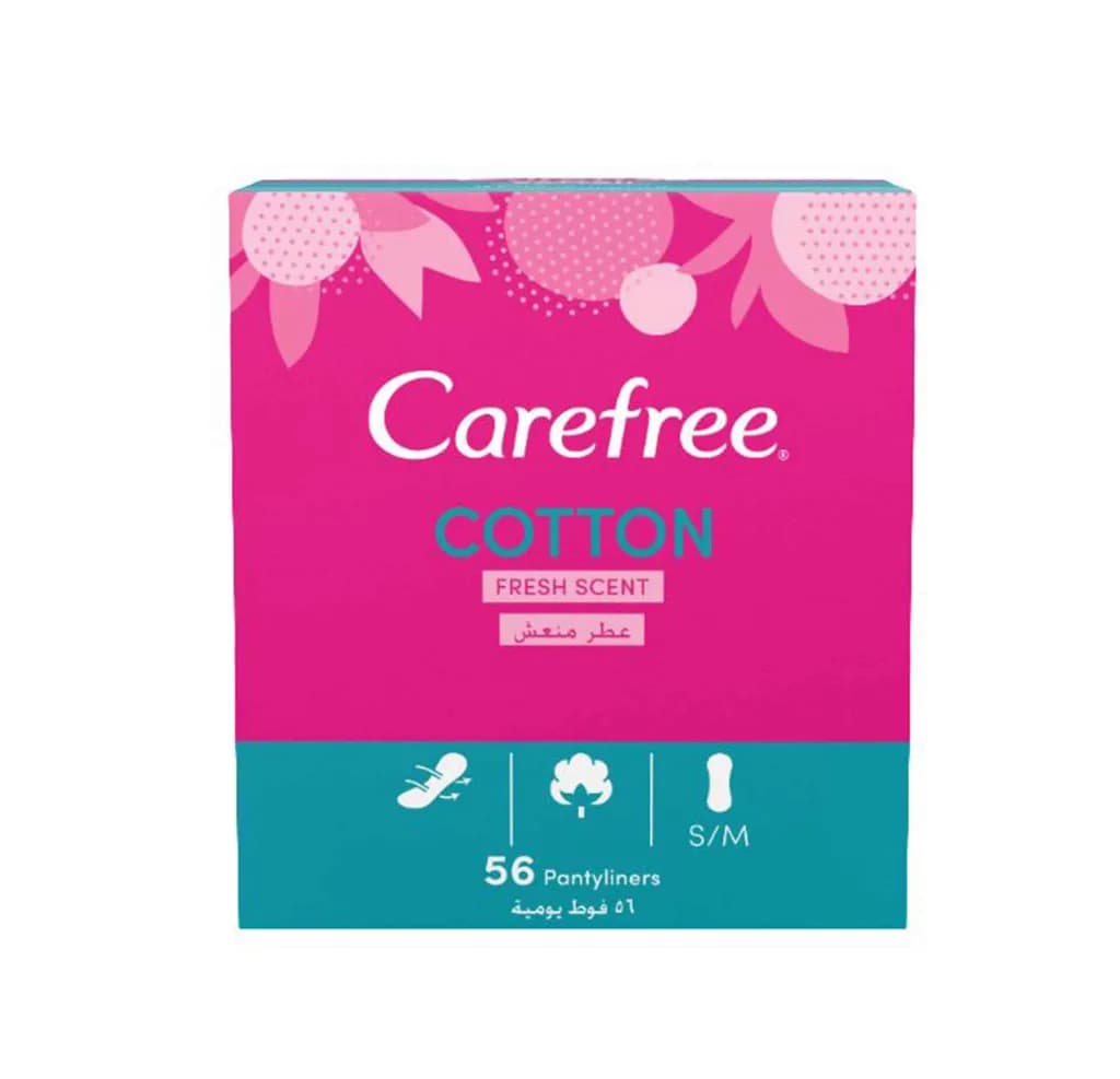 Carefree Normal With Cotton Extra Fresh 56 Pieces