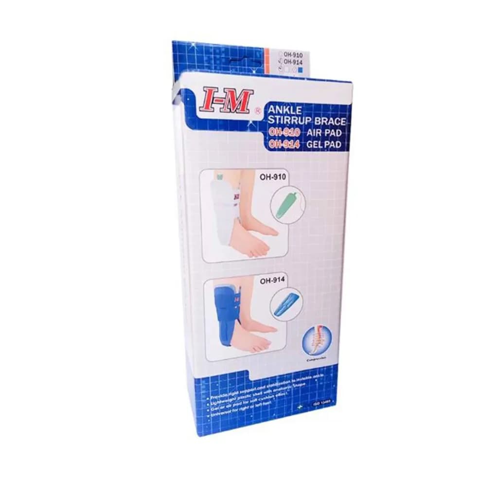 I-M (OH-914) ANKLE BRACE W/GEL PAD - UNI