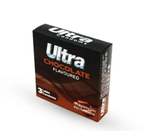 Ultra Condoms Chocolate Flavoured 3Pcs