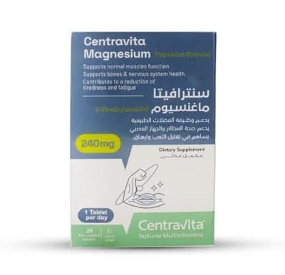 CENTRAVITA D.SUPP MAG 240MG 20FC/TAB