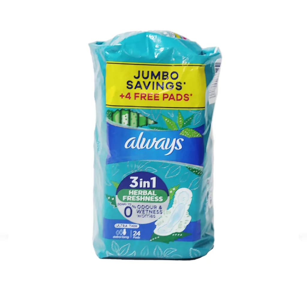 Always Ultra Thin Extra Long Herbal Fresh - 24 Pads