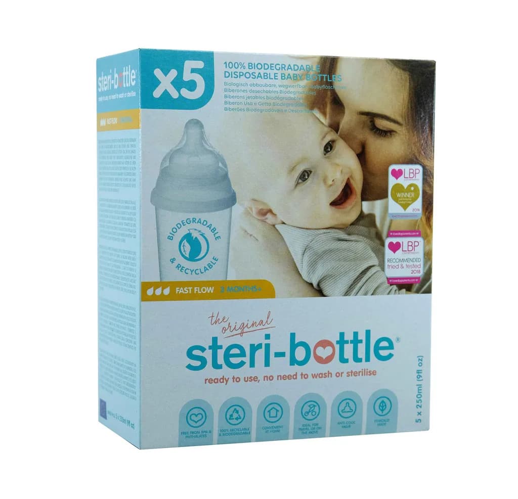 STERI-BOTTLE DISPOSABLE 3M+ 250ML 5P