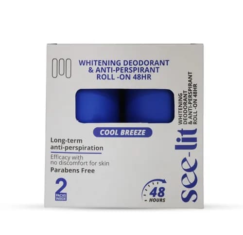 See-Lit Whitening Roll On Cool Breeze 50ml 2Pcs