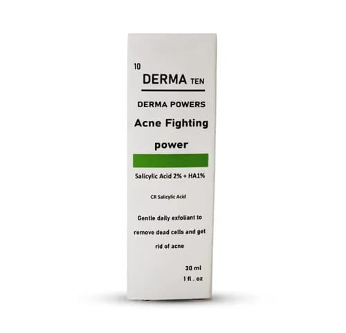 Derma Ten ( Salicylic Acid + Hyaluronic Acid 1% ) Acne Fighting Power Serum 30ml