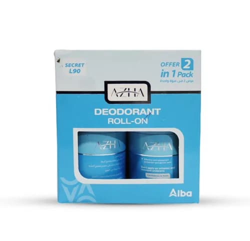 Azha Deoderant Roll-On ( Secret L 90 ) 60ml - 2Pcs Promoback