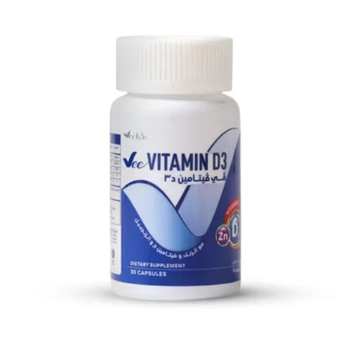 Vee Vitamin D3 Dietary Supplement 30 Capsules