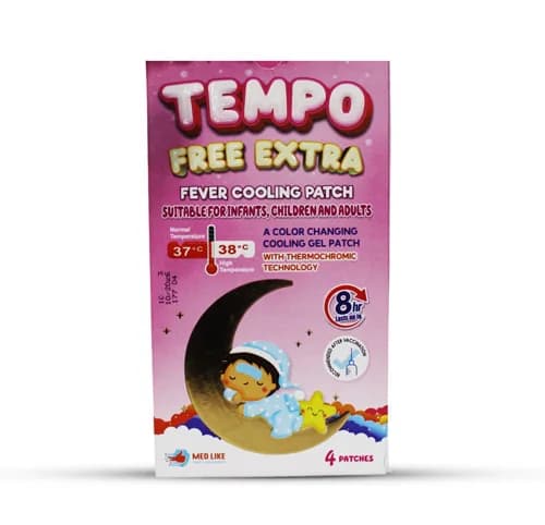 Tempo Free Extra Fever Coolling Patch for Kids 4 Pcs