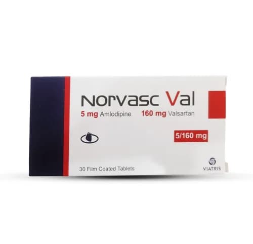 Norvasc Val 5/160mg 30 Film Tablets