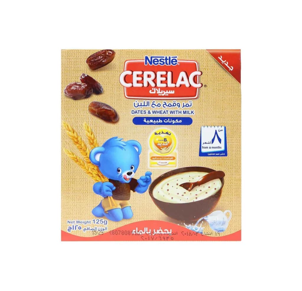 CERELAC DATES&WHEAT W/MILK 125GM