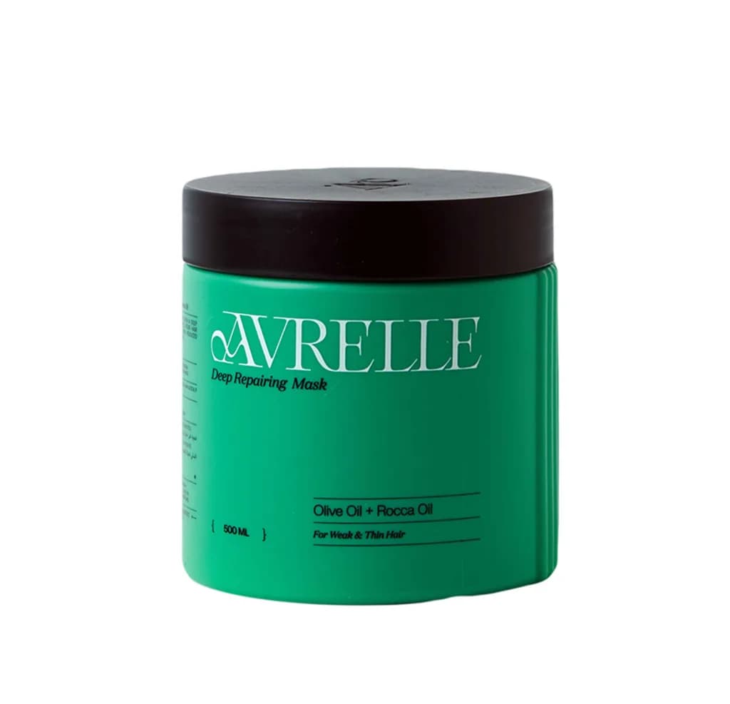 Avrelle Deep Repairing Hair Mask With Oilve Oil & Rocca Oil For Weak & Thin Hair 500Ml