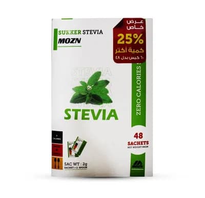 SUKKER STEVIA (2 SPOON) 2G X 60/SACH OFF