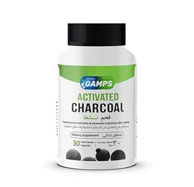 GAMPS ACTIVATED CHARCOAL 30/HG CAP