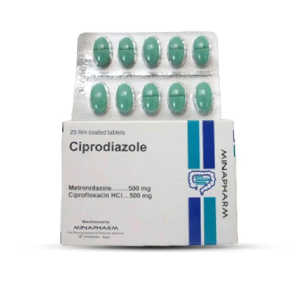 Ciprodiazole 500/500Mg 20 Tablets