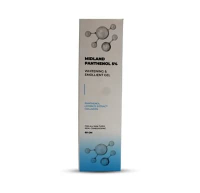 MIDLAND PANTHINOL 5% WHIT&EMOLL GEL 60GM