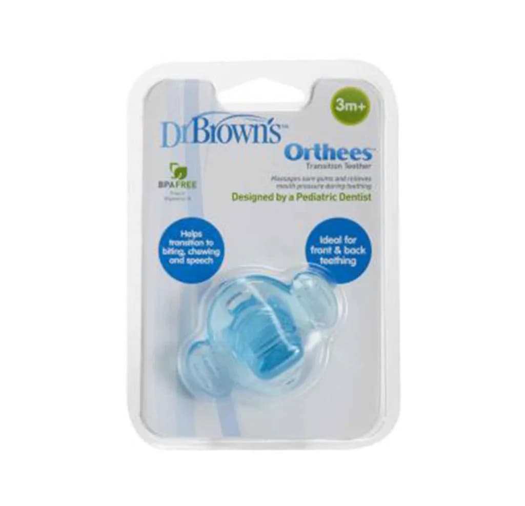 DR.BROWN TEETHER ORTHEES BLUE +3M