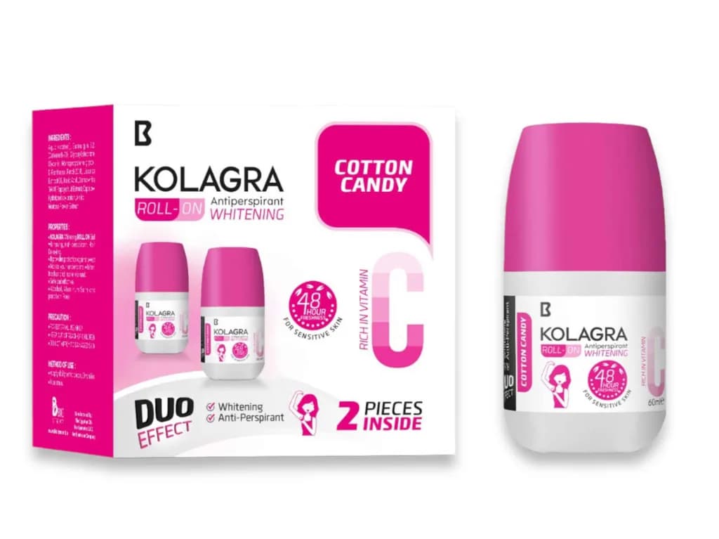Kolagra Offer Whitening Roll on Cotton Candy 50ml 1+1 Free
