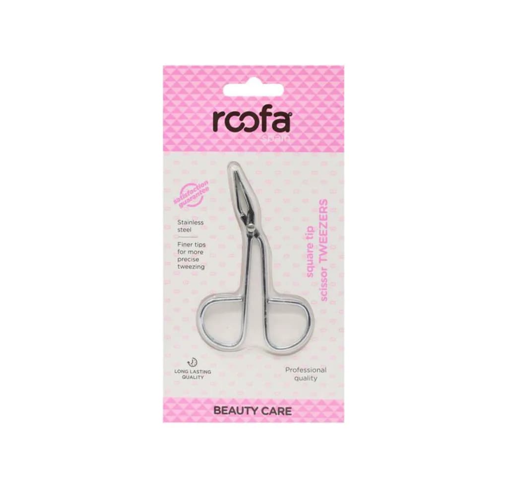 ROOFA SCISSORS TWEEZER SQUARE TIP -015BC