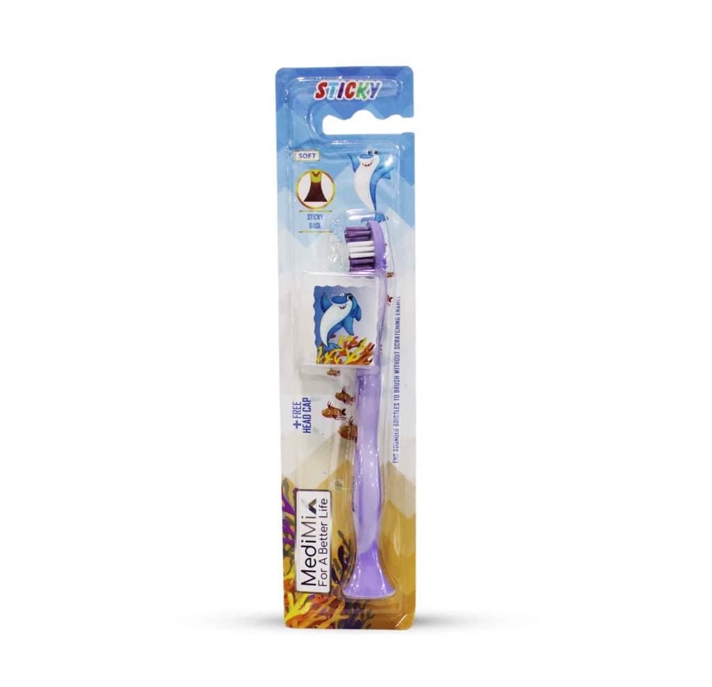Medimix Toothbrush Sticky for Kids with Cap - Soft