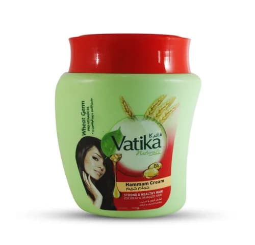 Vatika Naturals ( Strong & Healthy Hair ) Wheat Germ & Pro-Vitamins B5 Hammam Cream 225gm