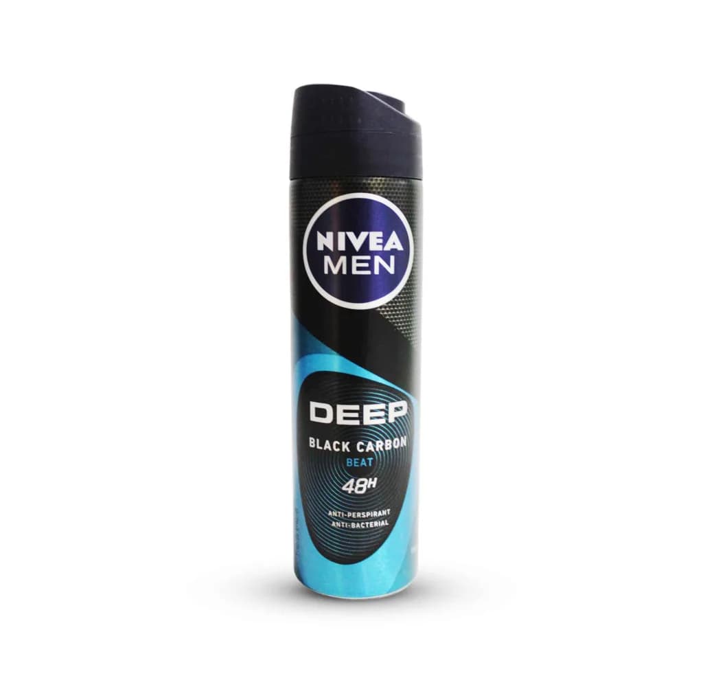 Nivea Men Deoderant Spray Deep Black Carbon 150ML