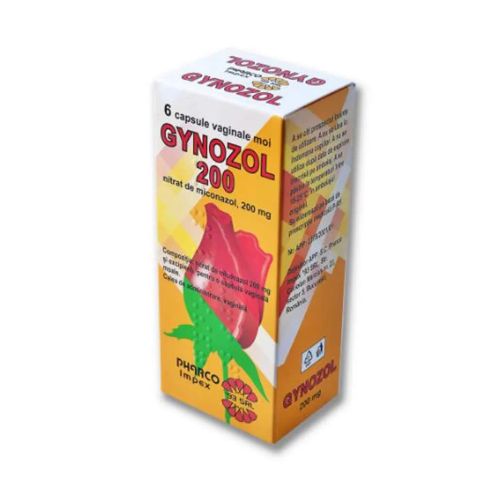 Gynozol 200Mg 6 Vaginal Suppositories